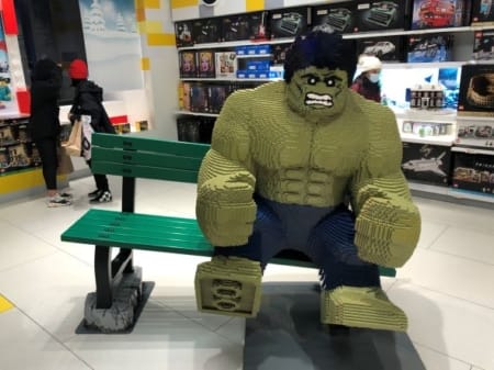 Lego exhibits in New York City at Christmas