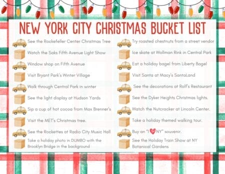 NYC Christmas Bucket List picture