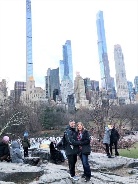 picture in Central Park at Christmas