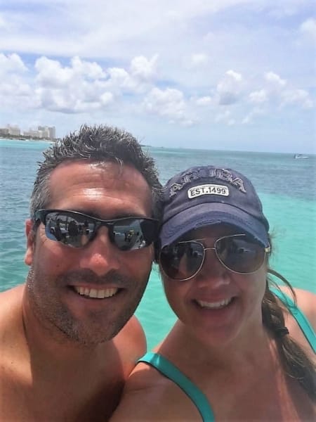 man and woman in Aruba