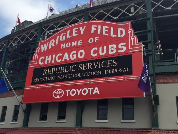 Wrigley Field sign