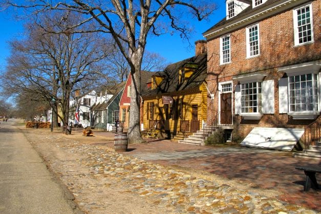 Duke of Gloucester Street in Colonial Williamsburg