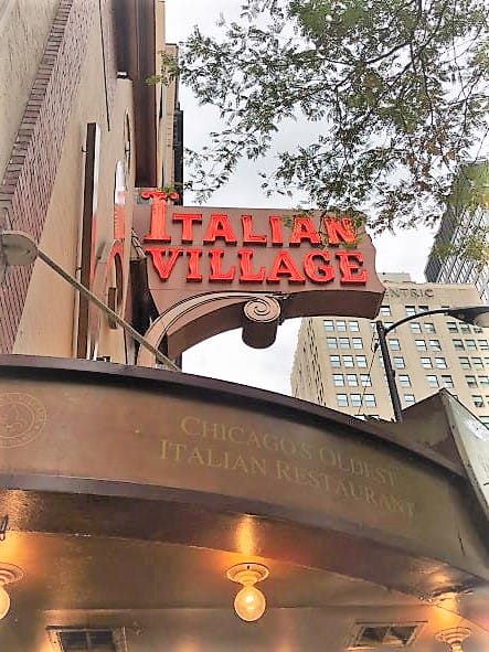 Sign for Chicago's Oldest italian restaurant