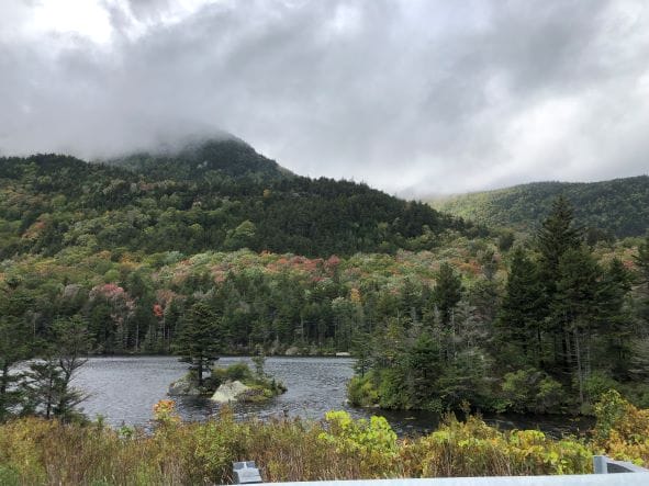 Kancamagus highway fall foliage