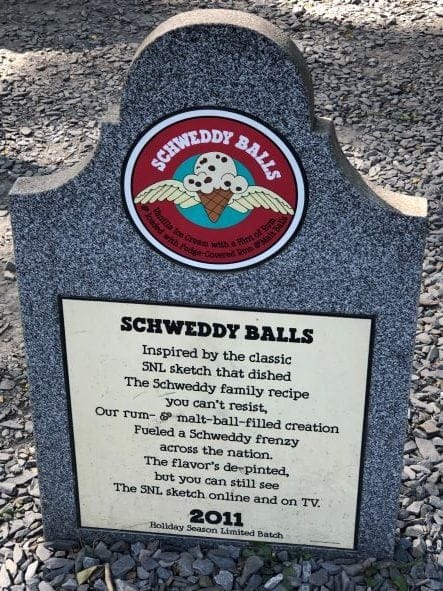 Ben & Jerry's graveyard tombstone near Stowe Vermont