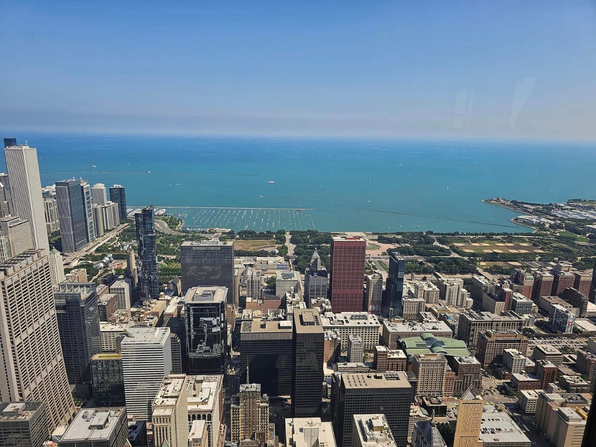 skyline view of Chicago