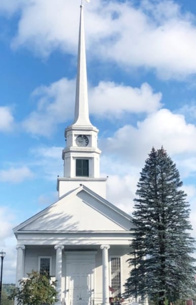 Stowe Vermont white church
