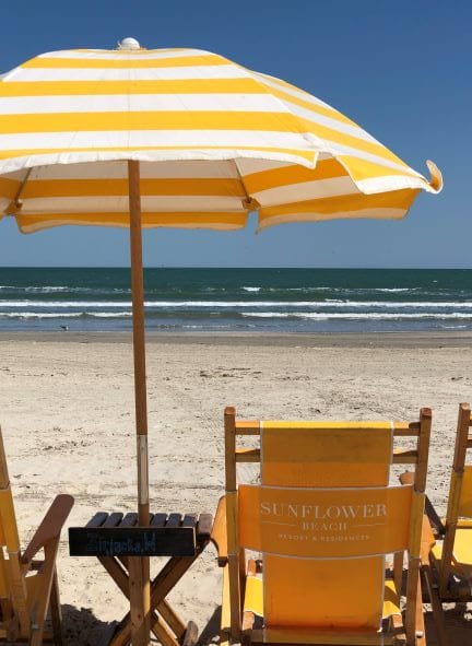 beach view in Port Aransas