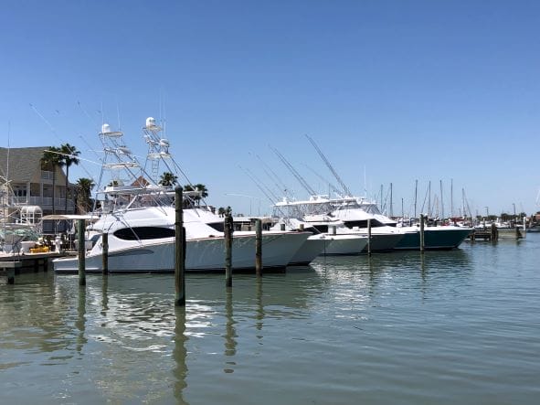 Fishing boats in Port Aransas