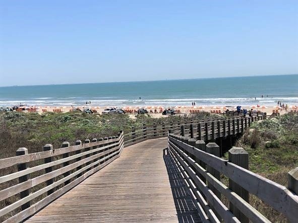 boardwalk to Port Aransas beach