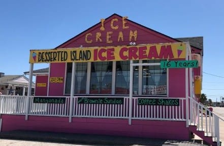 Ice cream shop at Port Aransas