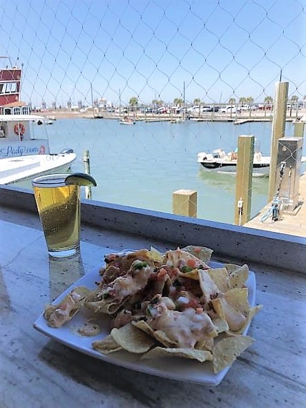 Port Aransas restaurant shrimp nachos