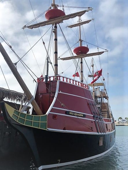 things to do in Port Aransas - Red Dragon Pirate Ship