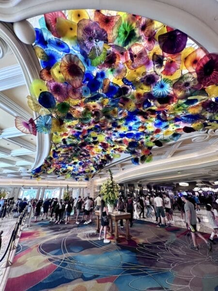 Bellagio ceiling in Las Vegas