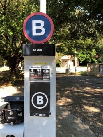 San Antonio Brackenridge park B-cycle station