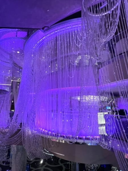 Chandelier bar at The Cosmopolitan Las Vegas