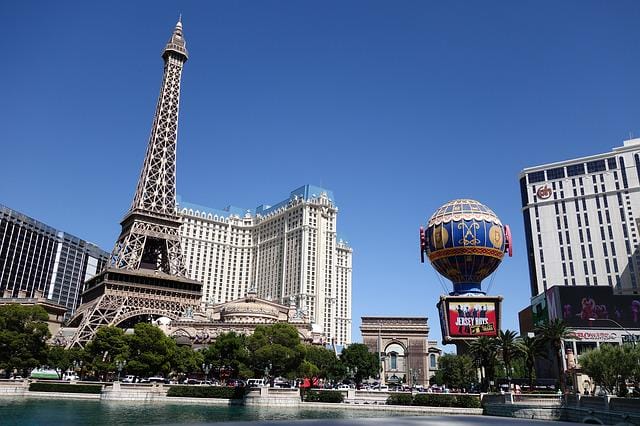 Vegas hotels along the Strip 