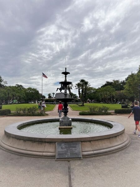 fountain in Jackson Square in New Orleans