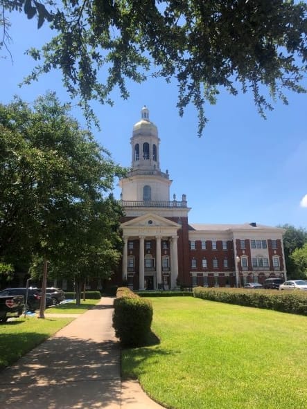 Baylor University campus in Waco, Texas