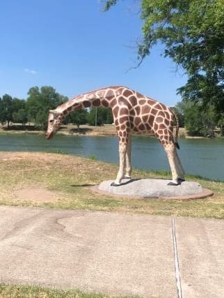 Cameron Park Zoo statues in Waco