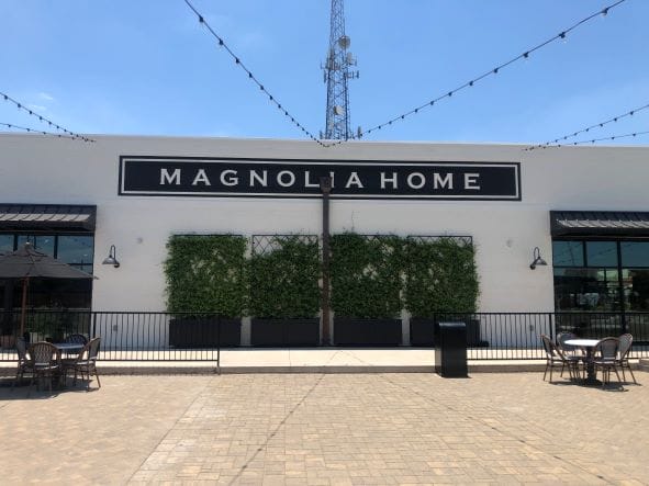 Magnolia Home front entry in Waco, Texas