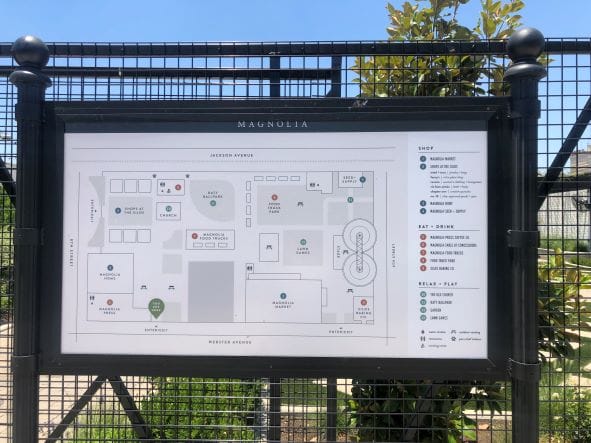 map of shopping in waco