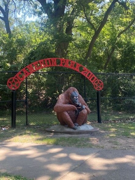 Cameron Zoo sign for Things to do in Waco with kids