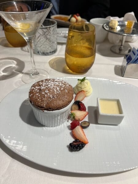 chocolate mousse on board Holland America