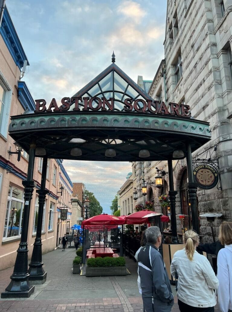 Bastion Square in Victoria BC