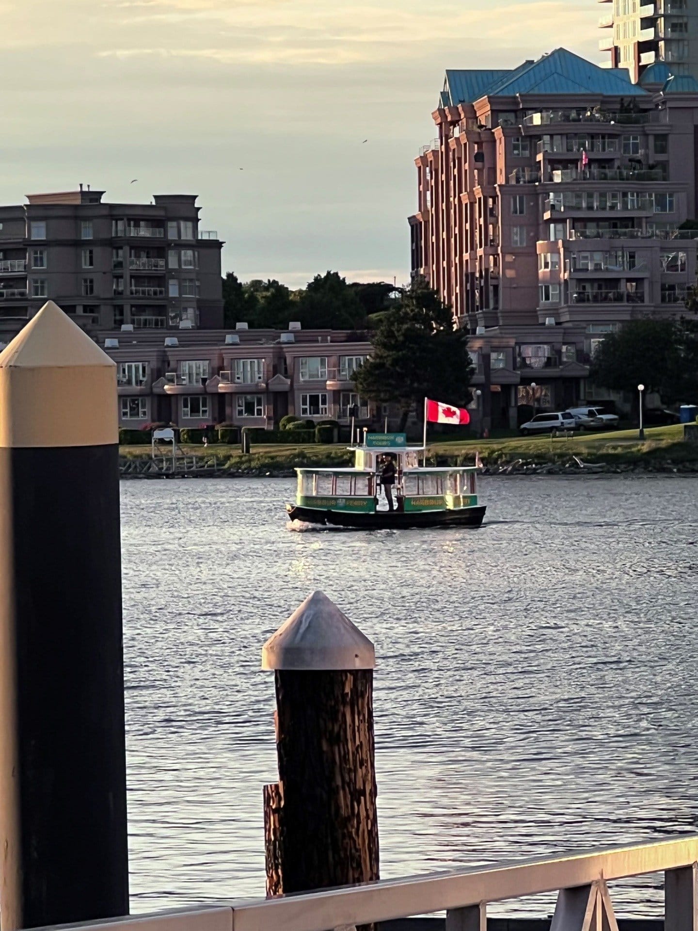 ferry in cruise port in Victoria BC