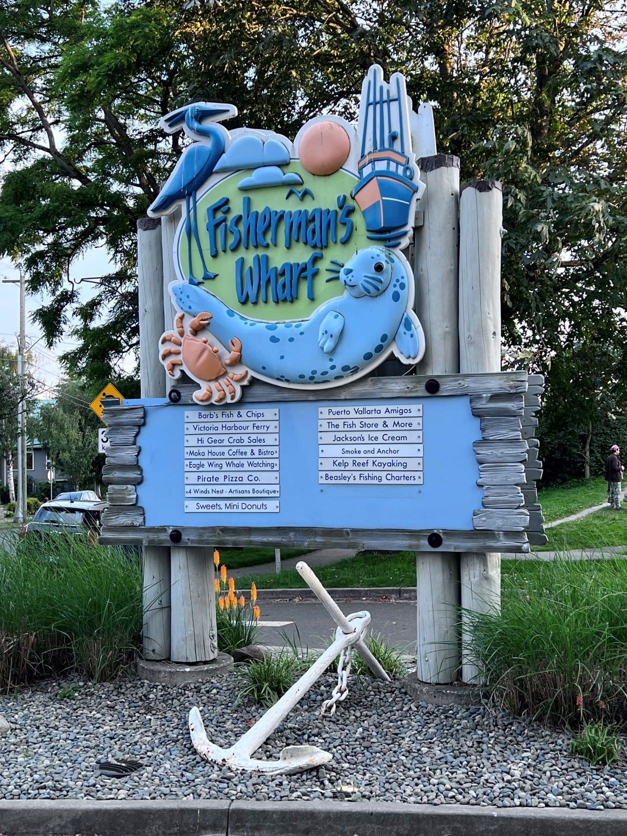 Fisherman's Wharf in cruise port in Victoria BC
