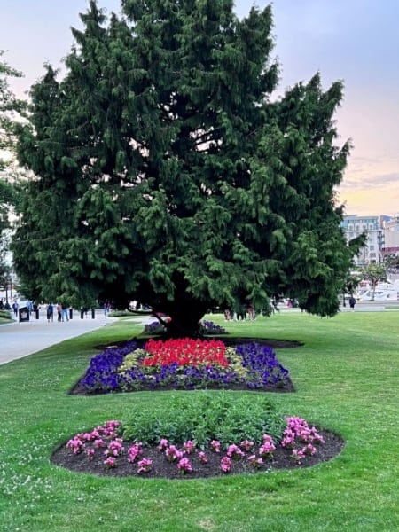 Parliament grounds at cruise port in Victoria BC