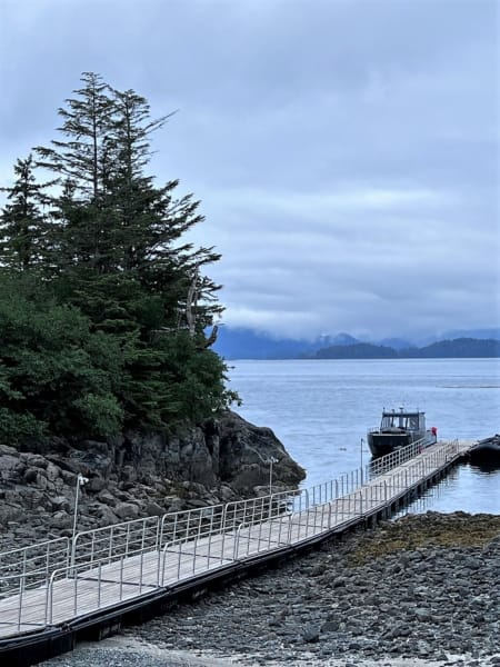 Fin Island Lodge dock