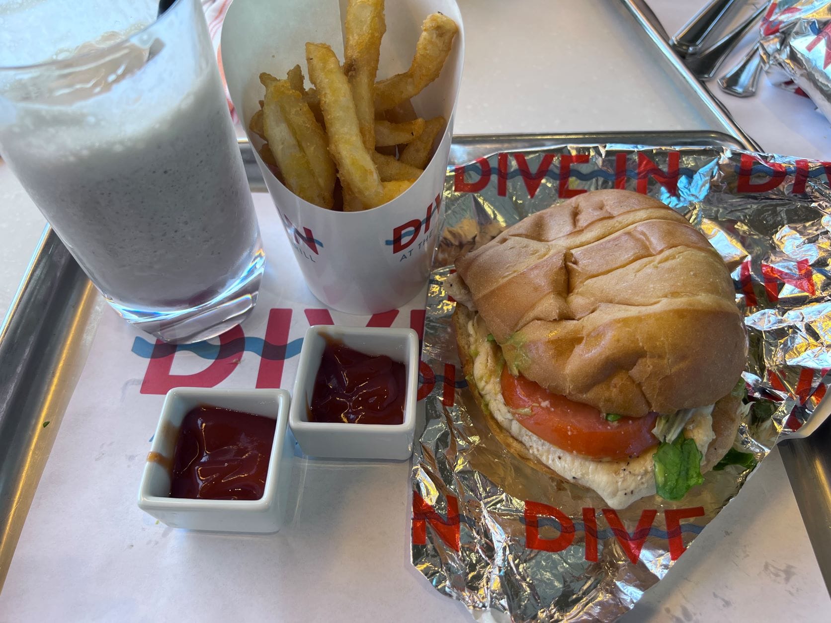 Dive In chicken sandwich