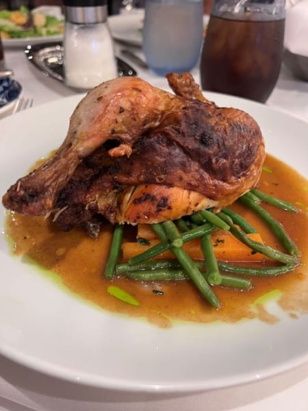 Main dining room dinner menu