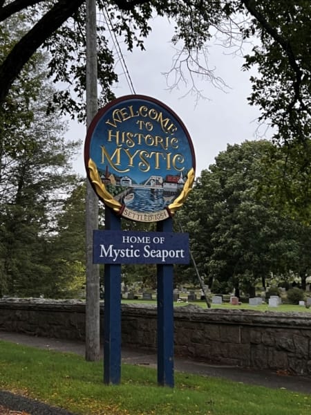 Mystic, CT sign