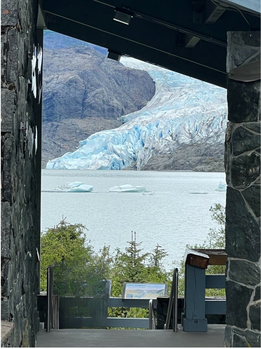 Mendenhall Glacier view