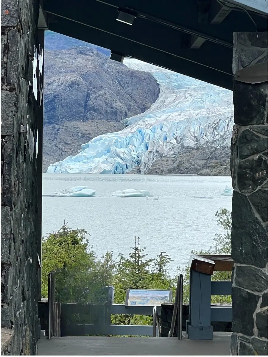 The Mendenhall Glacier in Juneau, Alaska