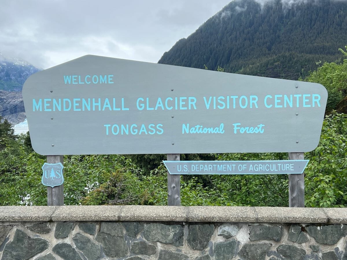 Mendenhall Glacier sign