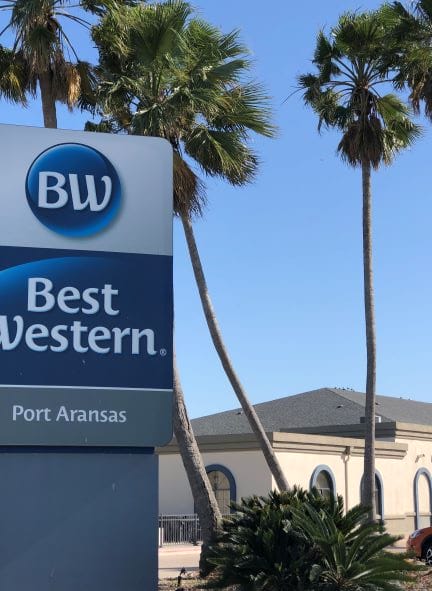 Best Western sign in Port Aransas, Texas