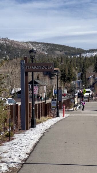 Gondola pathway in Breckenridge, Colorado