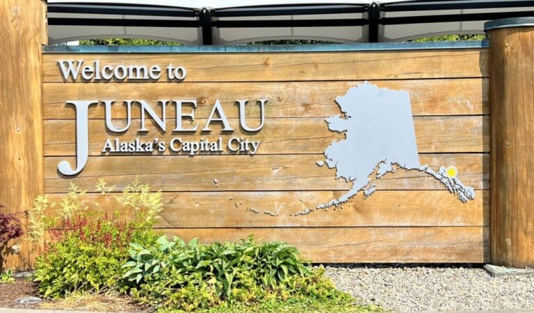 Juneau's capital sign