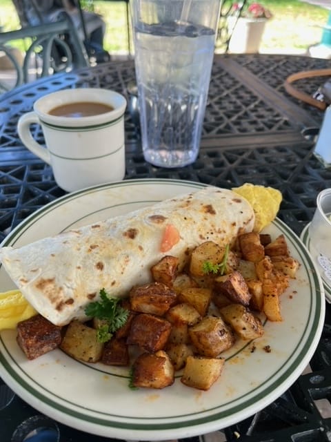 San Antonio Guenther House taco and potatoes