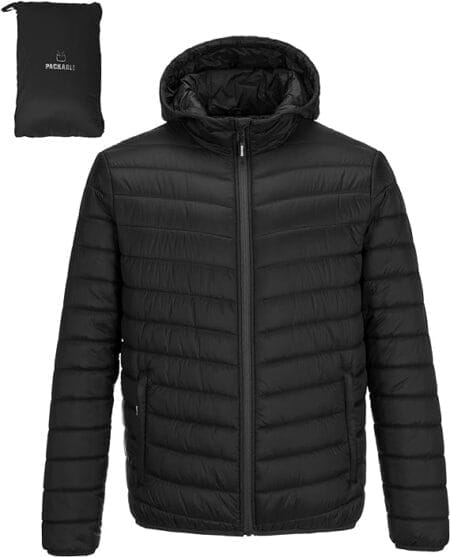 men's packable coat
