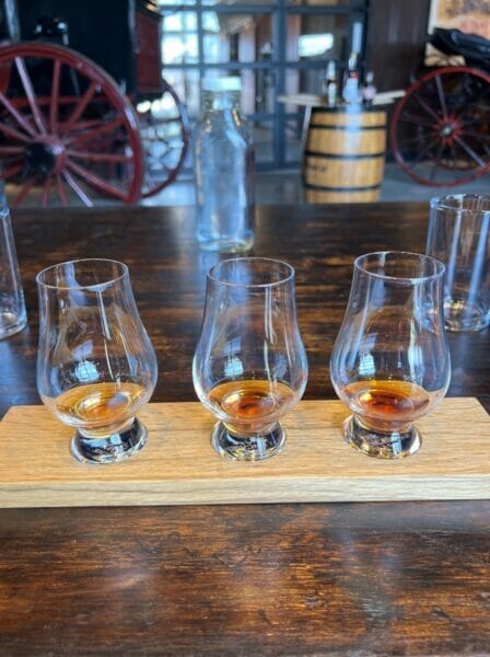 bourbon tasting at hermitage Farms