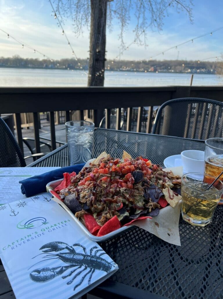 Pork Nachos at Captain's Quarters