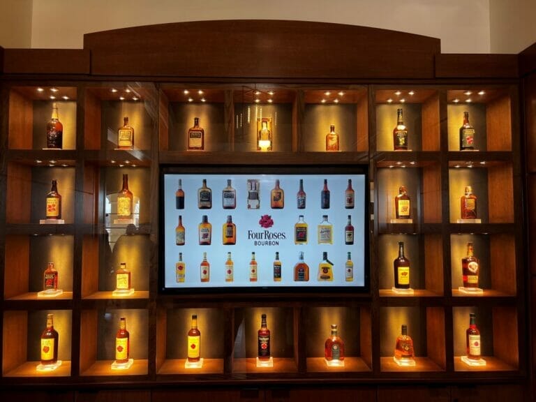 wall of Bourbon at Four Roses