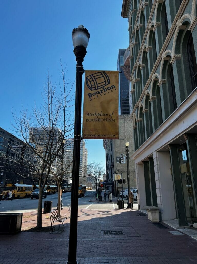 Whiskey Row Sign in Downtown Louisville