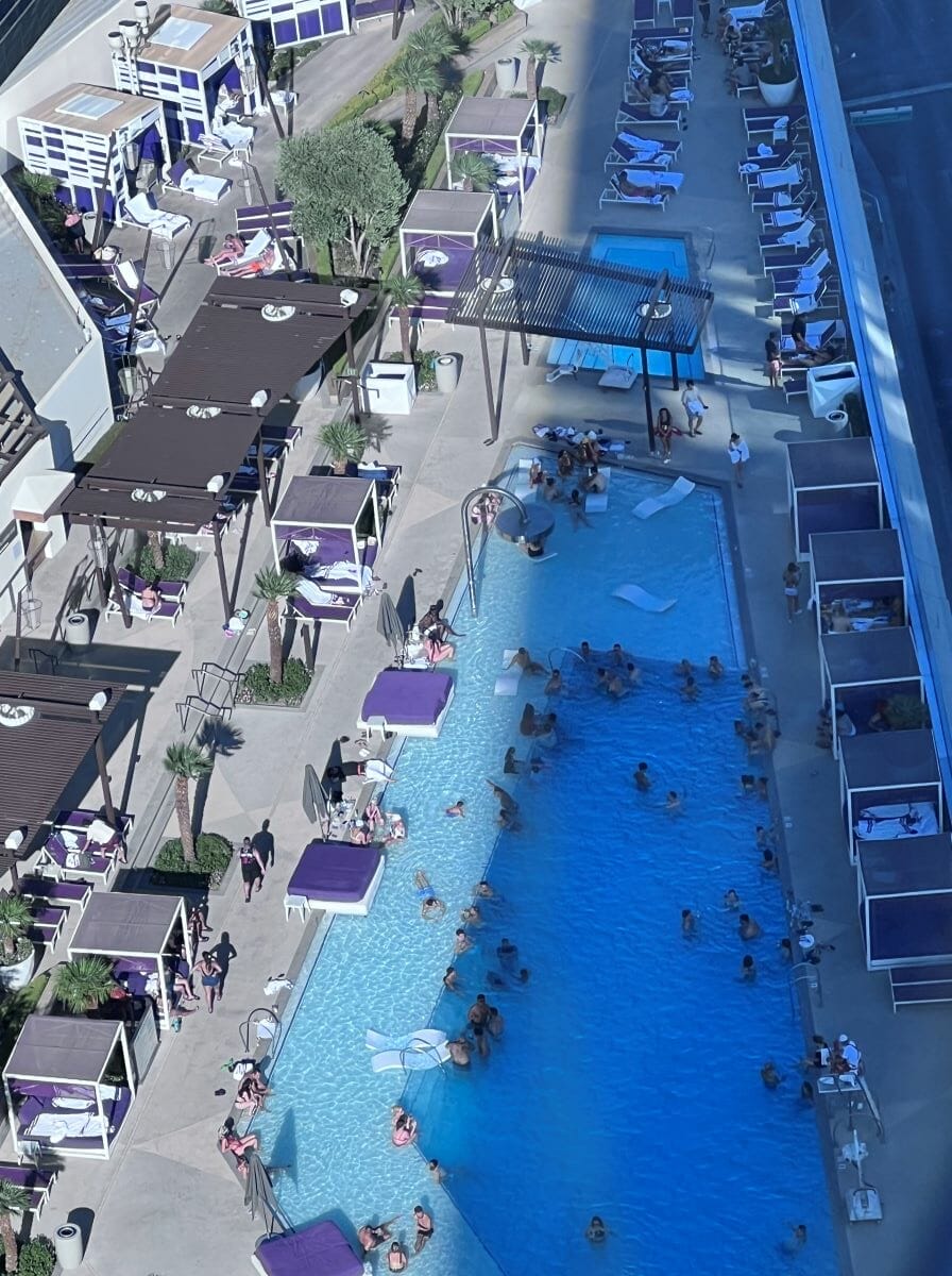 Cosmopolitan pool Vegas girls trip
