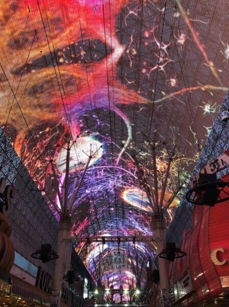 Downtown Las Vegas light show on Fremont Street